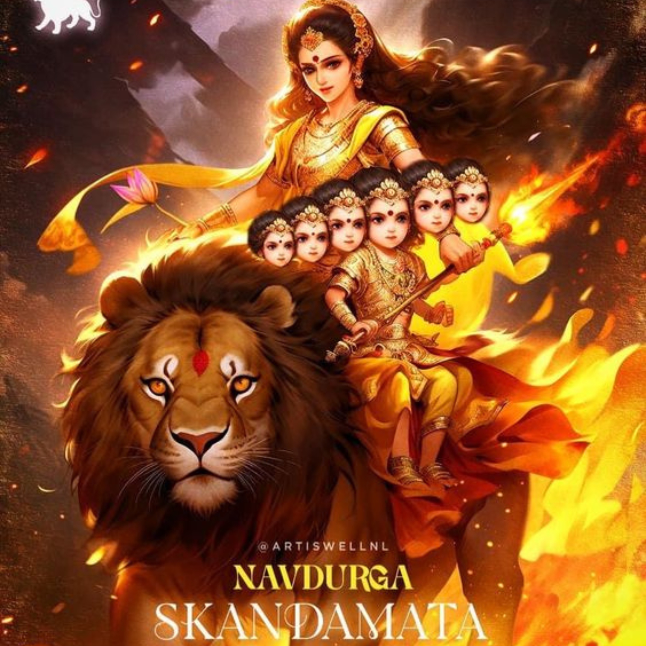 navratri - skandmata