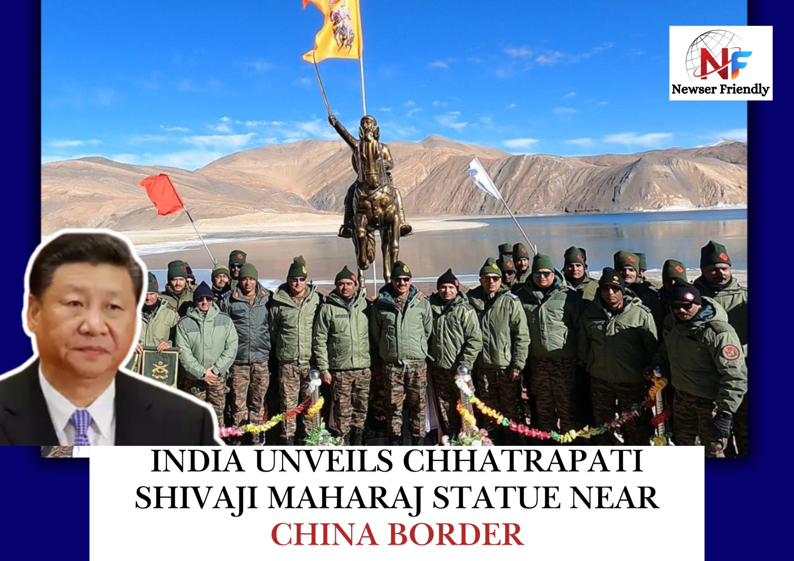 India Unveils Chhatrapati Shivaji Maharaj Statue Near China Border