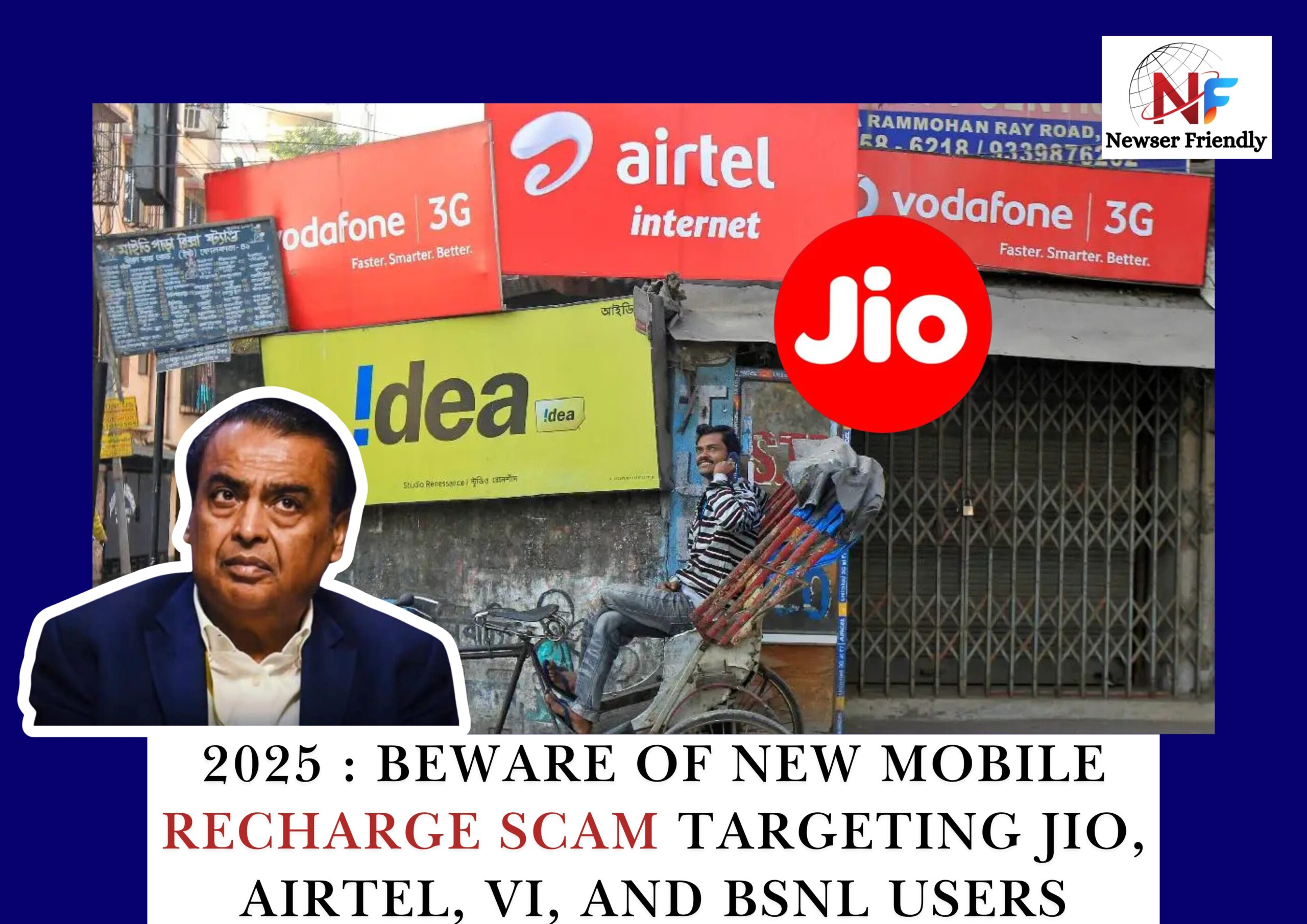 2025 : Beware of New Mobile Recharge Scam Targeting Jio, Airtel, Vi, and BSNL User